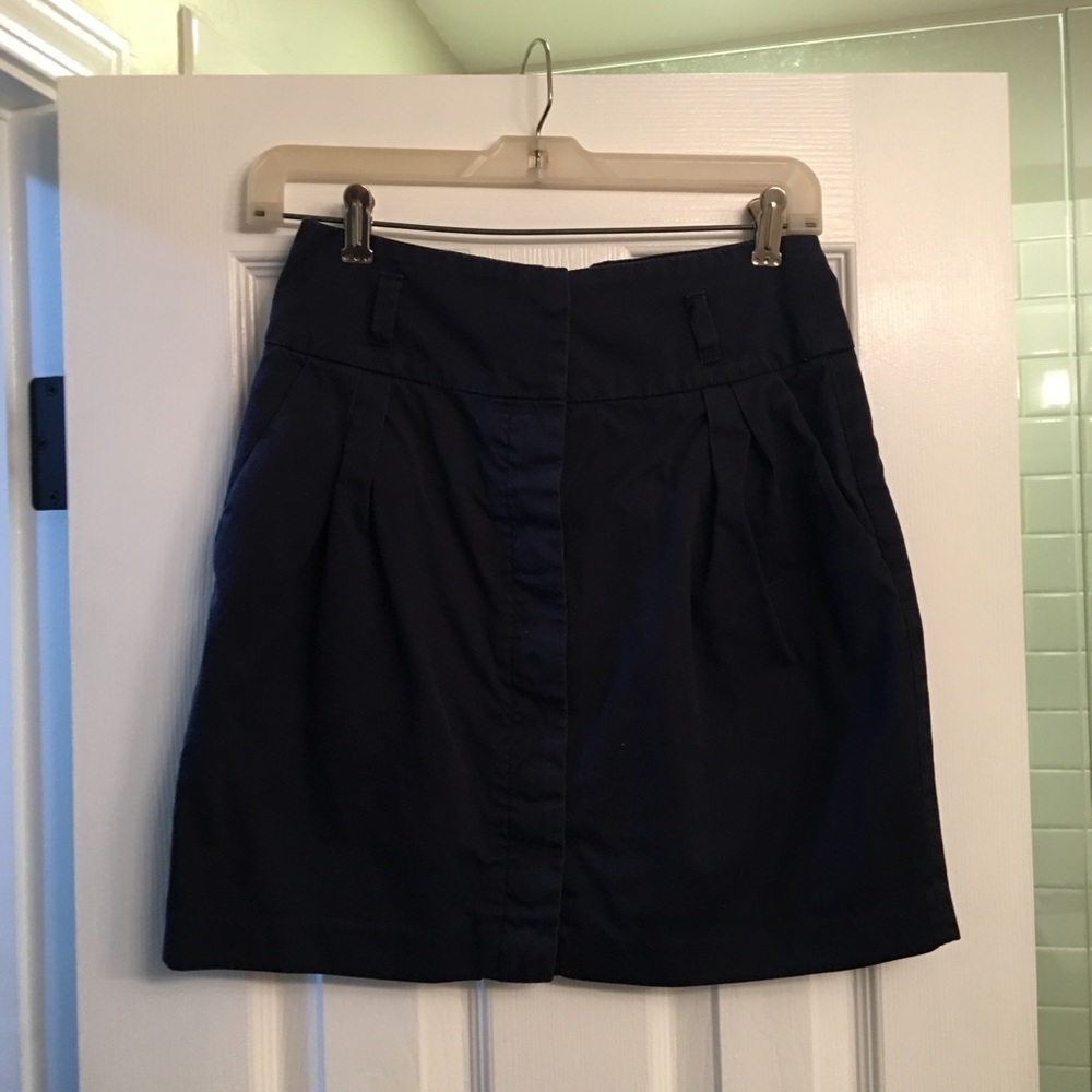 French connection navy pencil skirt